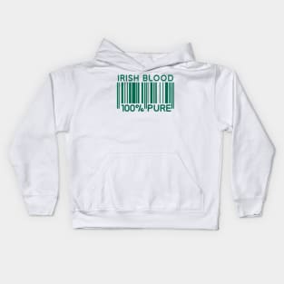 Irish blood 100% pure Kids Hoodie